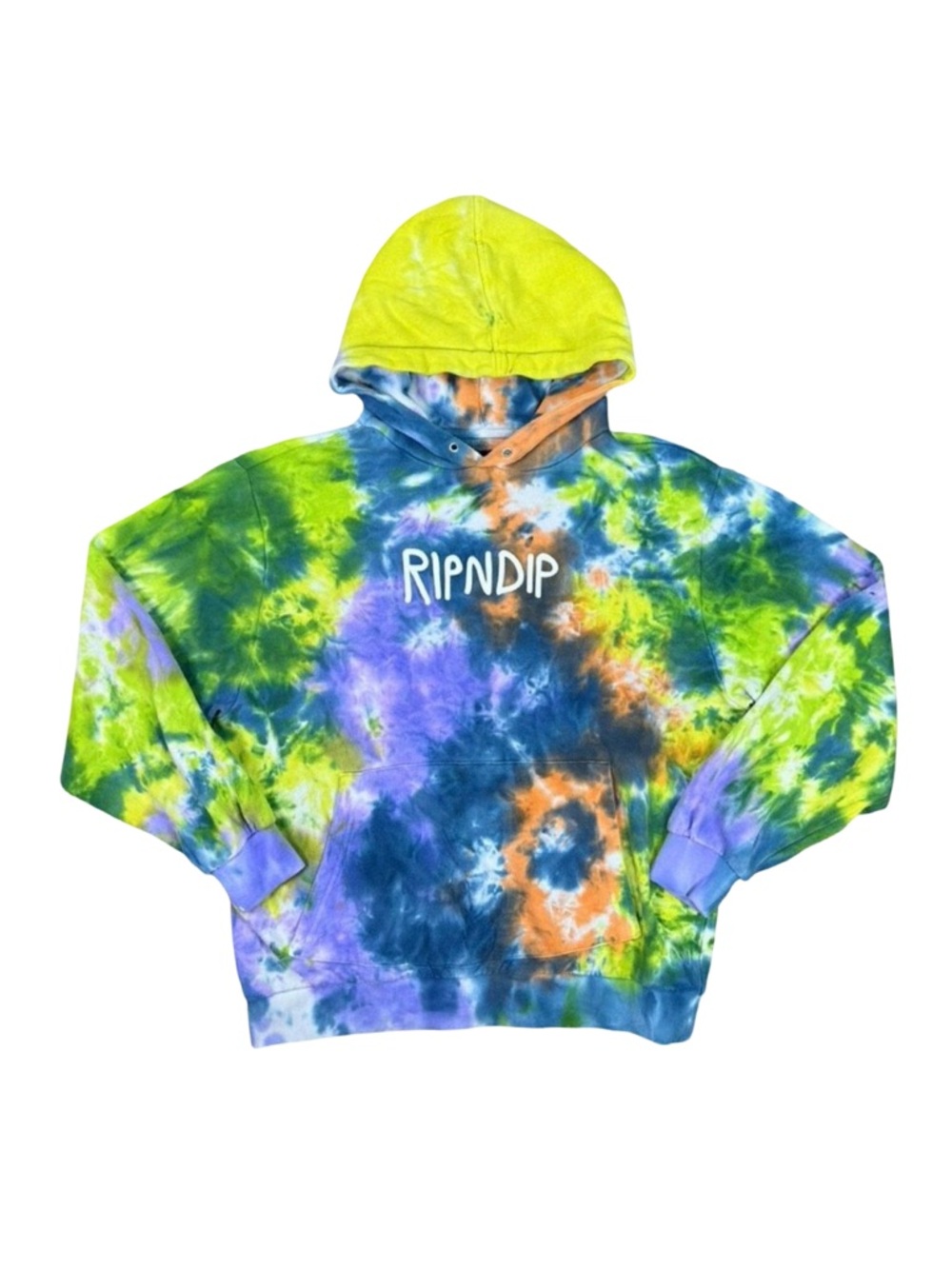 RipNDip Retro Tie Dye Hippie Hoodie - Size Small